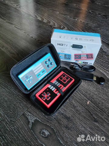Беспроводная приставка денди hdmi (new) с кейсом
