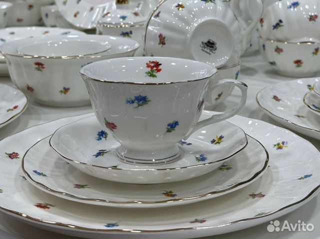 Столовый сервиз Полевые цветы 6 персон
