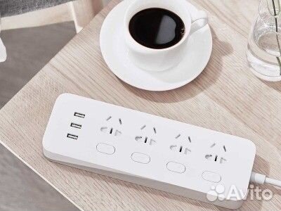 Удлинитель Xiaomi Mi Power Strip (4 розетки + 3 US