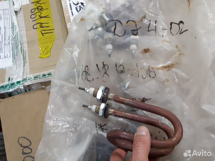 Тэны для аквадистилляторов (медь, н/ж сталь)