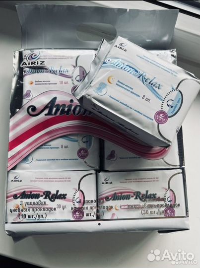 Гигиенические прокладки Anion-Relax Тяньши