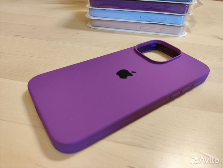 Силиконовый чехол для iPhone 15, 15 Pro, 15 ProMax