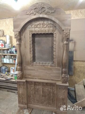 Напольный дубовый киот