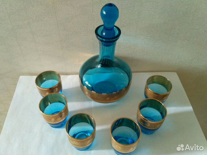 Коньячный набор Богемия винтаж