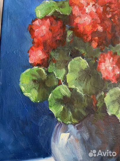 Картина маслом на холсте цветы