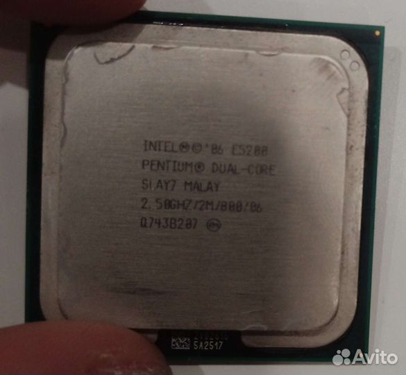 Процессор intel pentium dual-cor e 5200