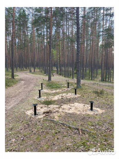 Винтовые сваи для забора