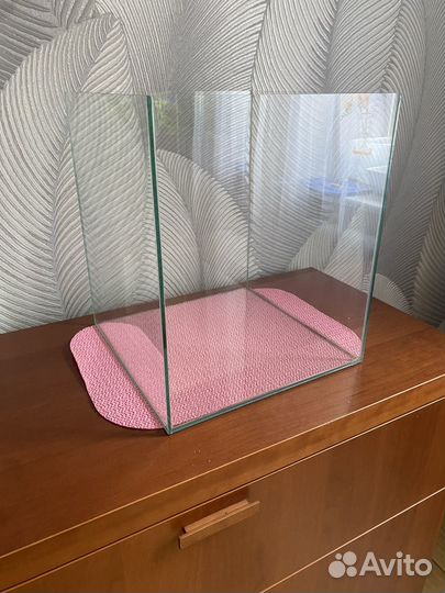 Аквариум куб 30л свет фильтр и грунт