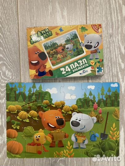 Пазлы для малышей пакетом puzzle