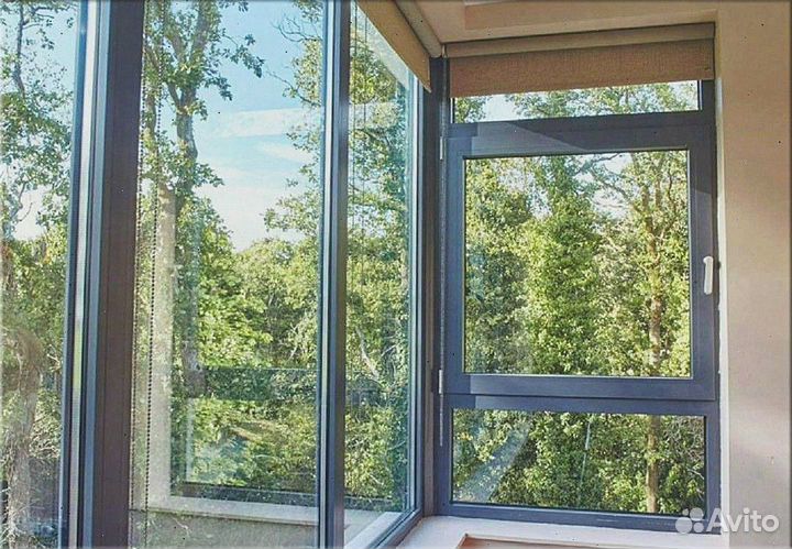 Окна алюминиевые