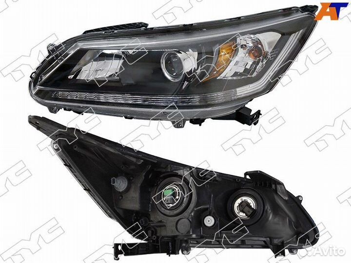 Фара honda accord 13-15 LH диодная полоса (Евросве