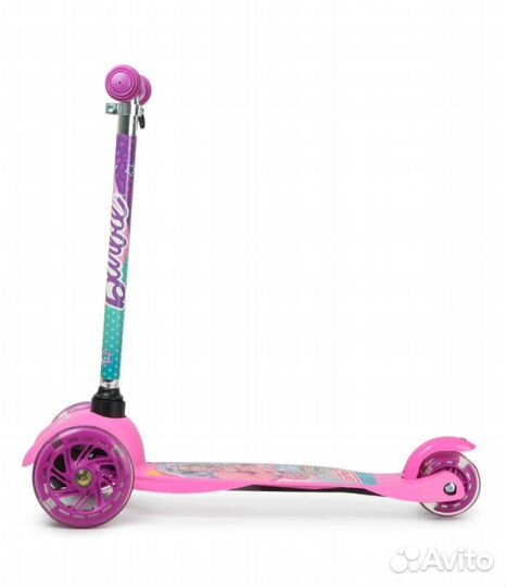 Самокат для девочки в стиле Barbie extra