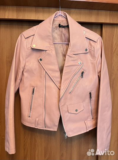 Кожаная куртка косуха женская