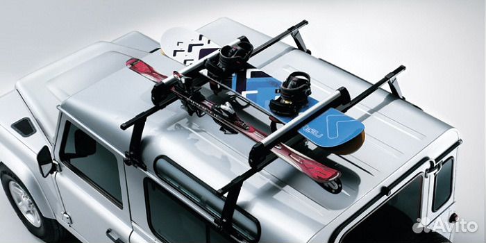Багажник для лыж и сноубордов на крышу автомобиля