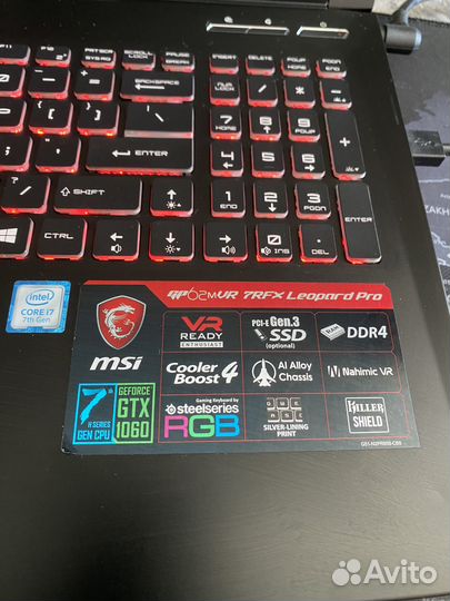 Игровой ноутбук MSI GP62 M 20gb GTX 1060 6gb (37)