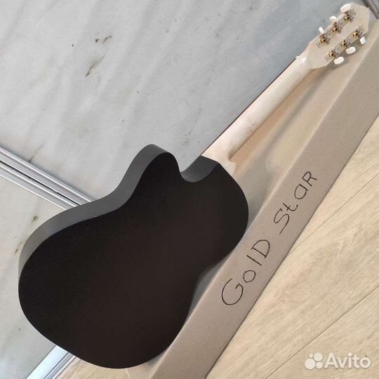 Гитара новая акустическая широкий гриф