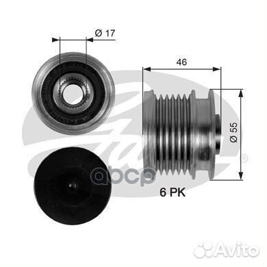 Механизм свободного хода генератора Gates 196