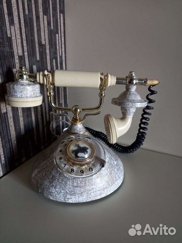Телефон СССР дисковый в стиле ретро