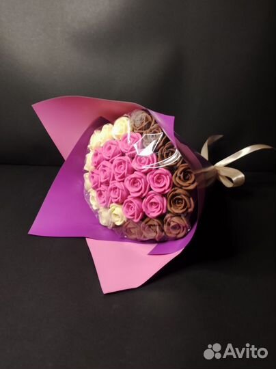 Букет - 29 Роз из Бельгийского Шоколада