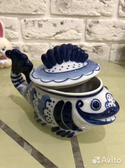 Рыба гжель времён СССР