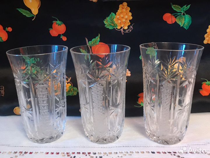 Хрустальные, бокалы и стаканы