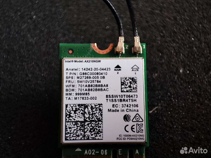 Wi-Fi модуль AX210NGW 6 Ггц