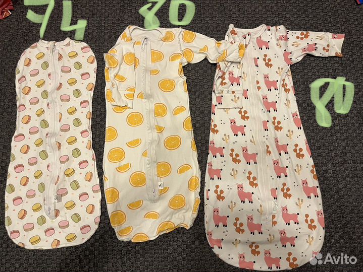 Пеленки-коконы для сна р. От 62 до 80