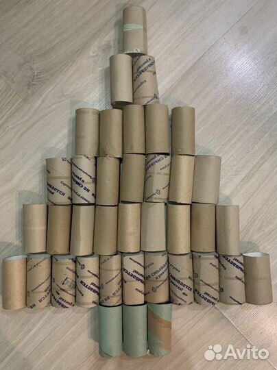 Втулки от туалетной бумаги 35 шт