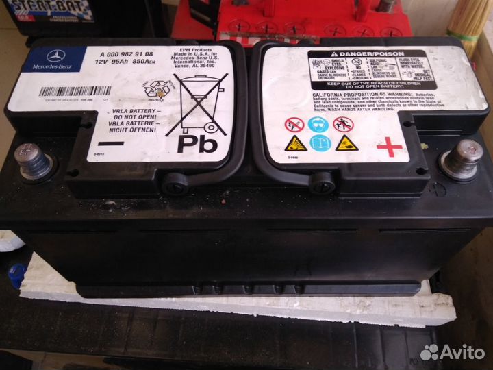 Б/у аккумулятор 95 Ач AGM Mercedes гелевый акб