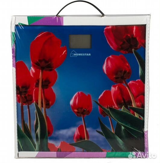 Весы напольные Homestar HS-6001 тюльпаны электронн