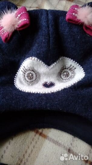 Шапка шерсть новая зимняя, Kotik (размер 46-48)