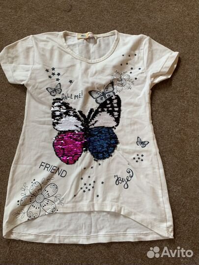 Одежда на девочку 9-10 лет пакетом