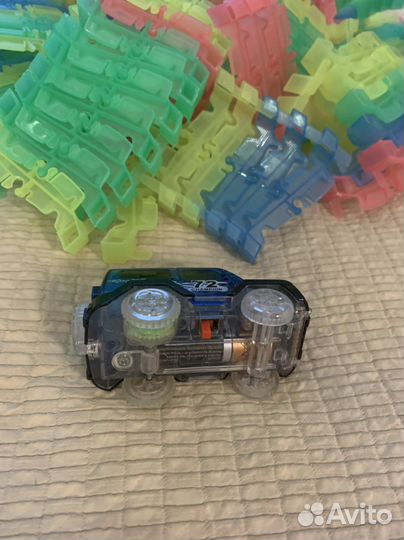 Машинка на батарейке, дорога конструктор