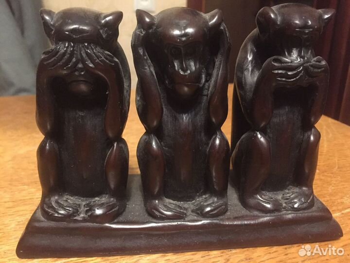 Статуетка Три мудрых обезьяны