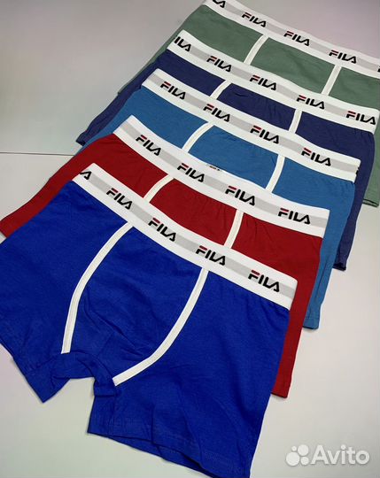 Трусы мужские боксеры 5+1 Fila