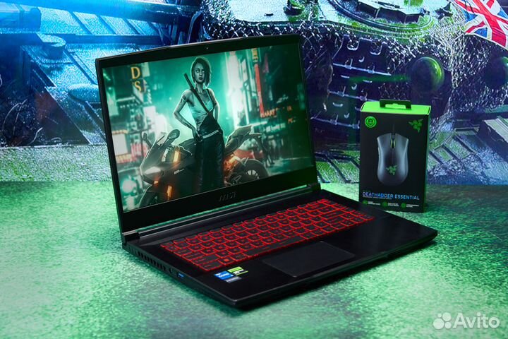 Мощный игровой MSI / RTX 4060 / Core i5 / 15.6