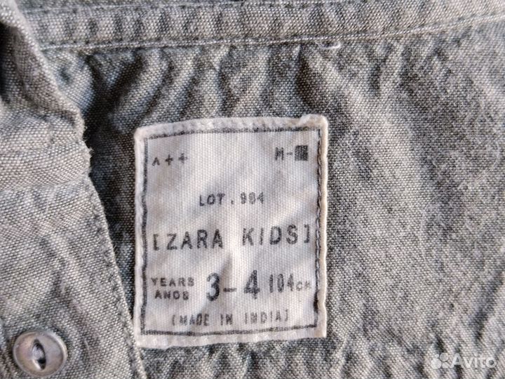 Рубашка zara на мальчика 104