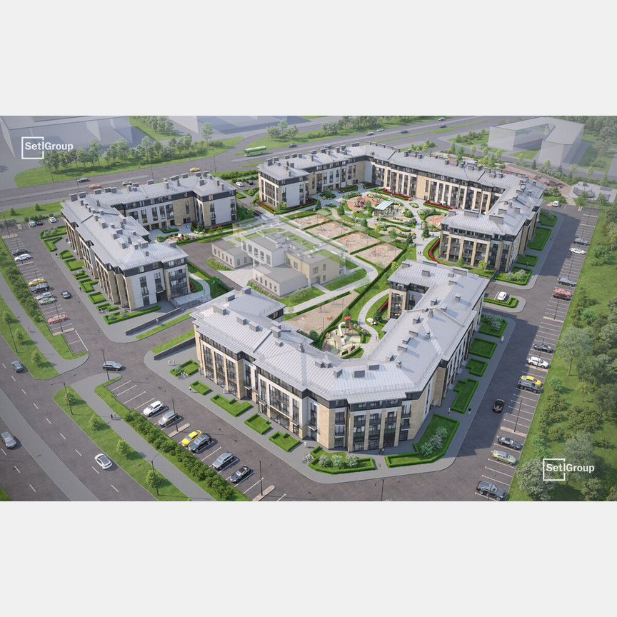 1-к. квартира, 34,3 м², 1/4 эт.