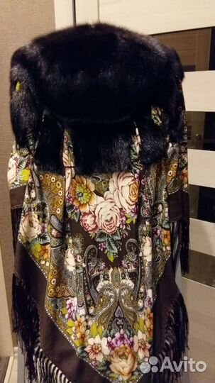 Норковый капюшон.головной убор.шапка.норковая шапк