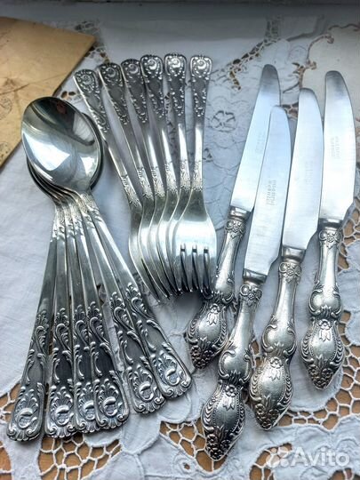Столовые Приборы (Мельхиор В Серебре) 1960е