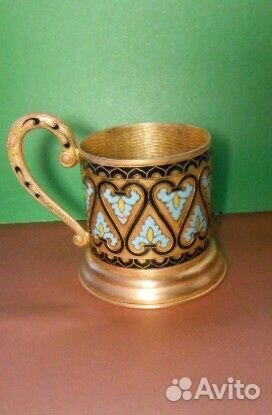 Подстаканники Латунь горячая эмаль и алюминий СССР