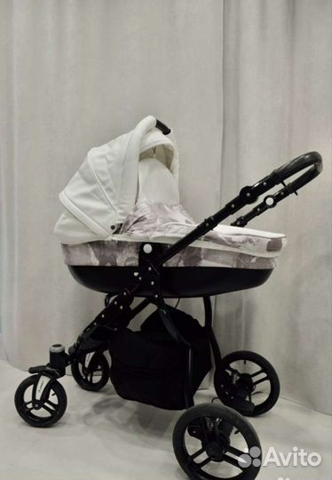 Коляска 3 в 1 Lonex prestige эко кожа