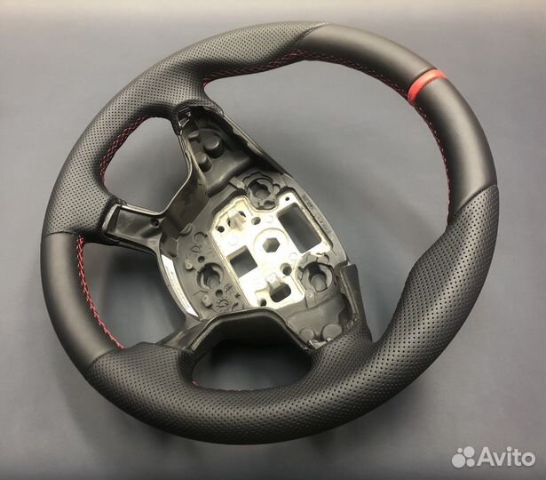 Руль Ford Focus 3 в натуральной коже наппа