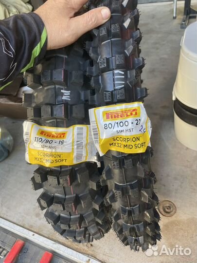 Мотошины pirelli MX32 mid soft scorpion 110/90/19