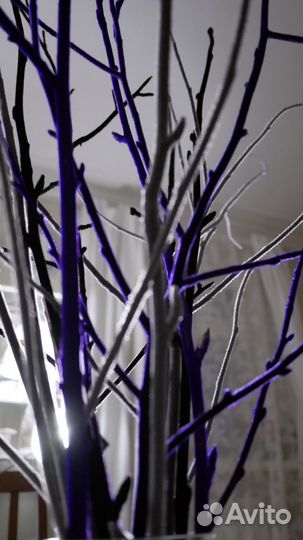 Декоративные, бархатные ветки для интерьера