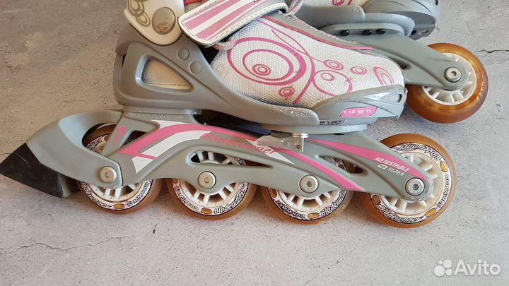 Раздвижные роликовые коньки размер 28-32 Италия
