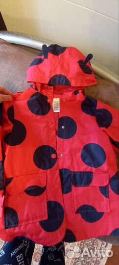 Плащ ветровка для девочки carter,S
