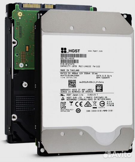 Серверный жёсткий диск 10TB hgst
