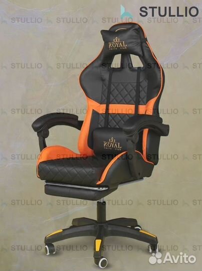 Компьютерное игровое кресло геймерское с массажем