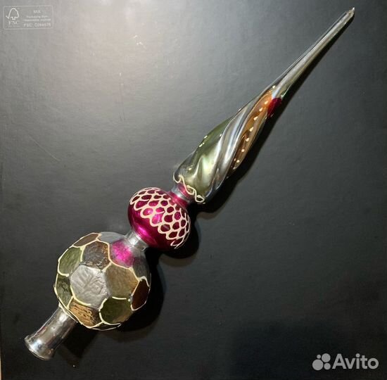 Макушка Навершие Звезда Елочная игрушка СССР